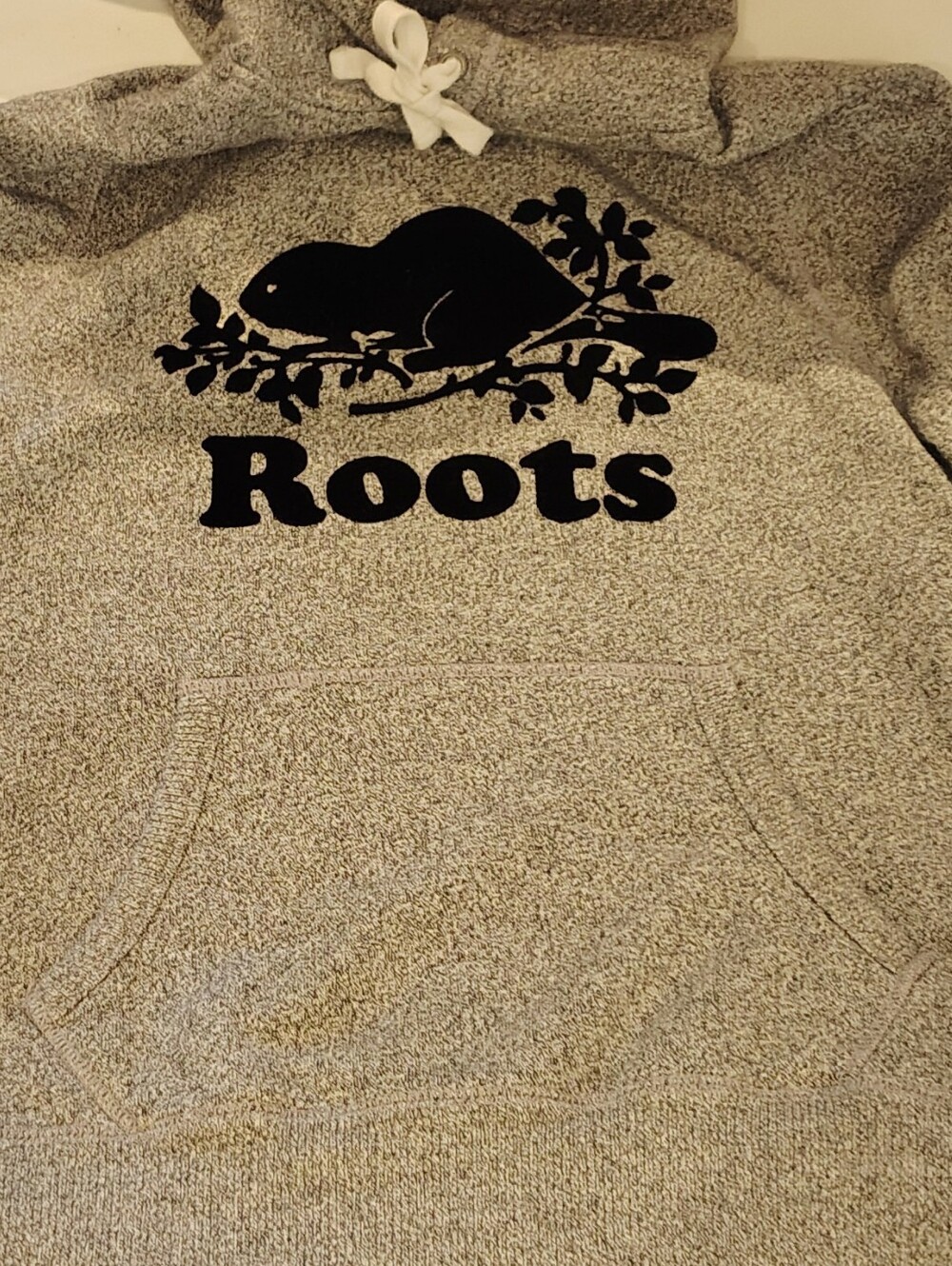 Roots Gray Crewneck Hoodie with Beaver Logo - Picture 7 of 13
